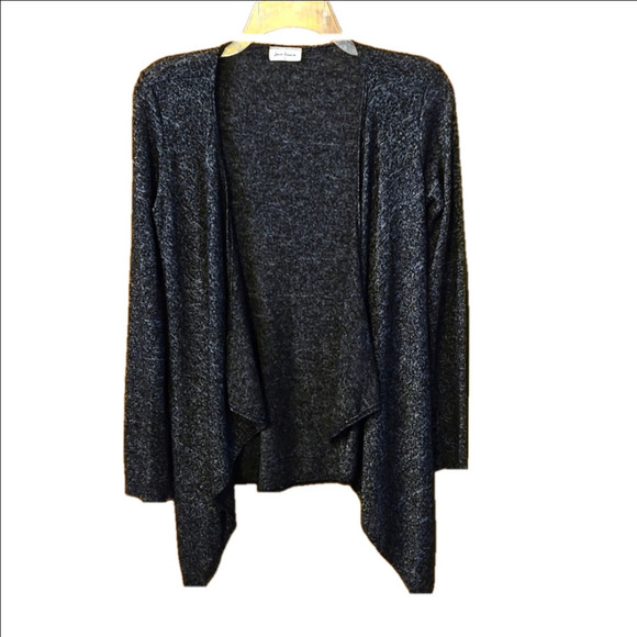 Free Kisses Sweaters - Free Kisses Open Front Waterfall Cardigan Lightweight Marled Women size Small